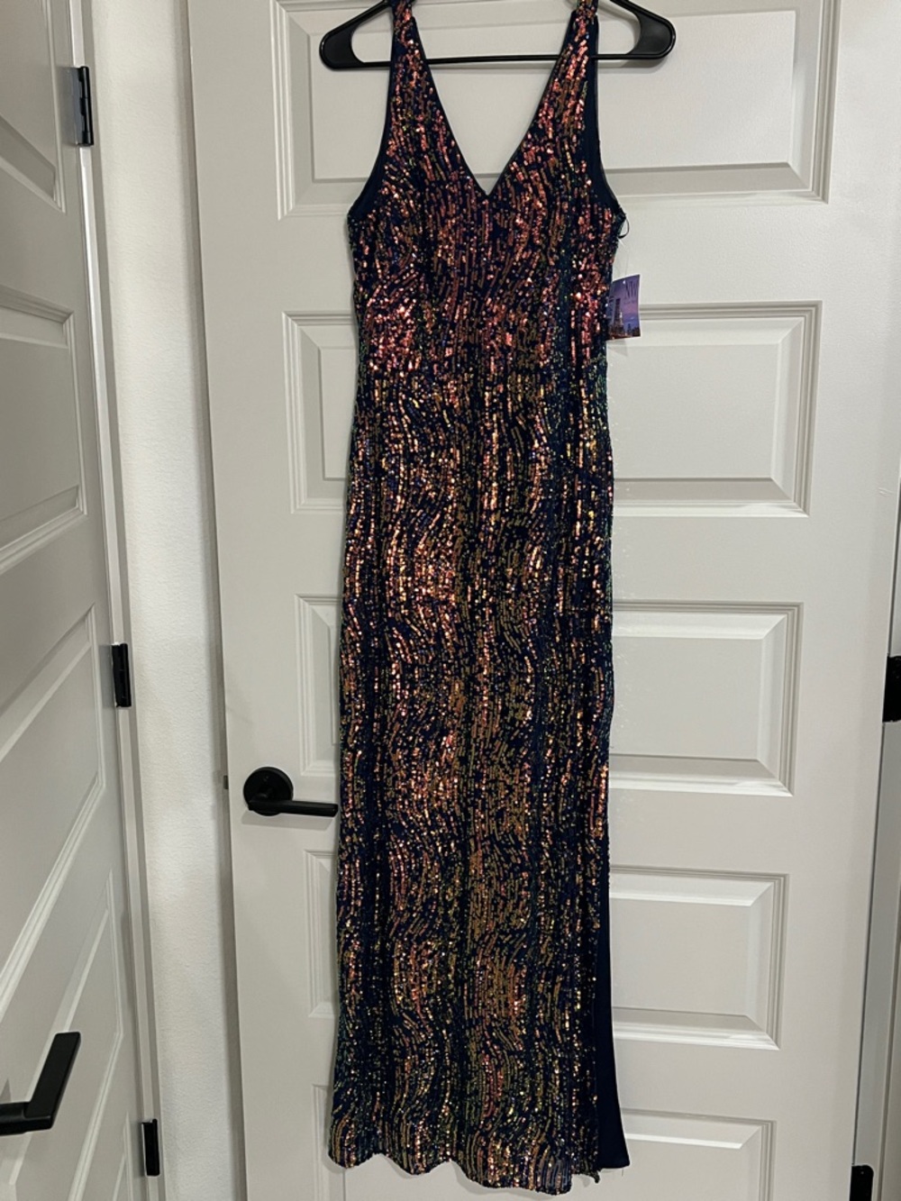 Sequins halter gown NWT